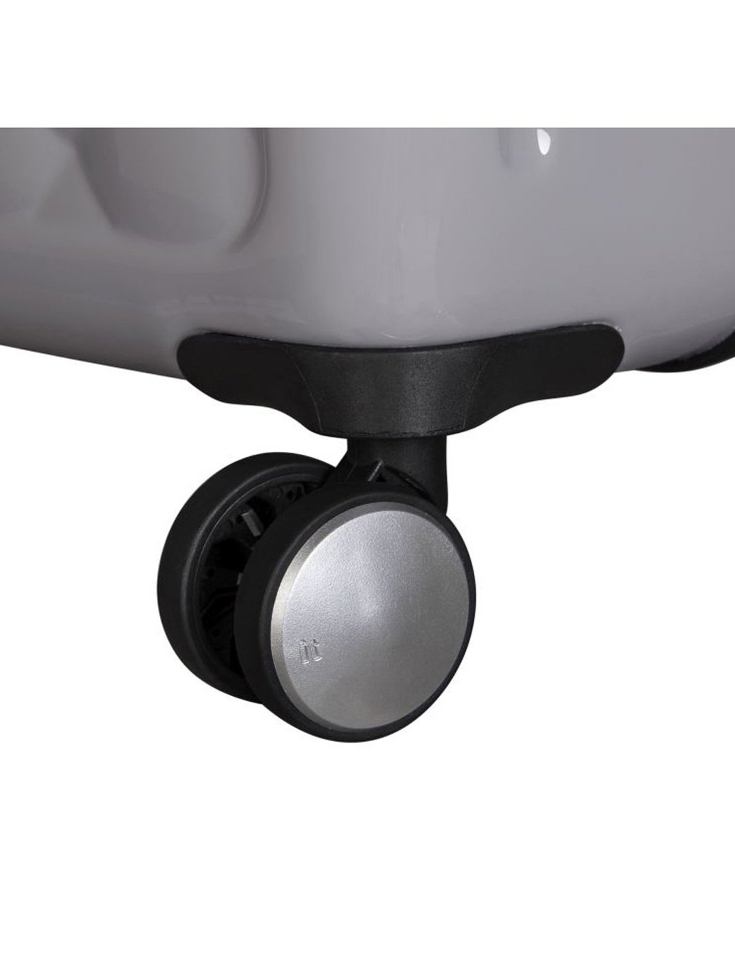 it luggage Fashionista Glossy Grey Cabin-20 inches Expandable Hardsided Trolley Bag with TSA Lock