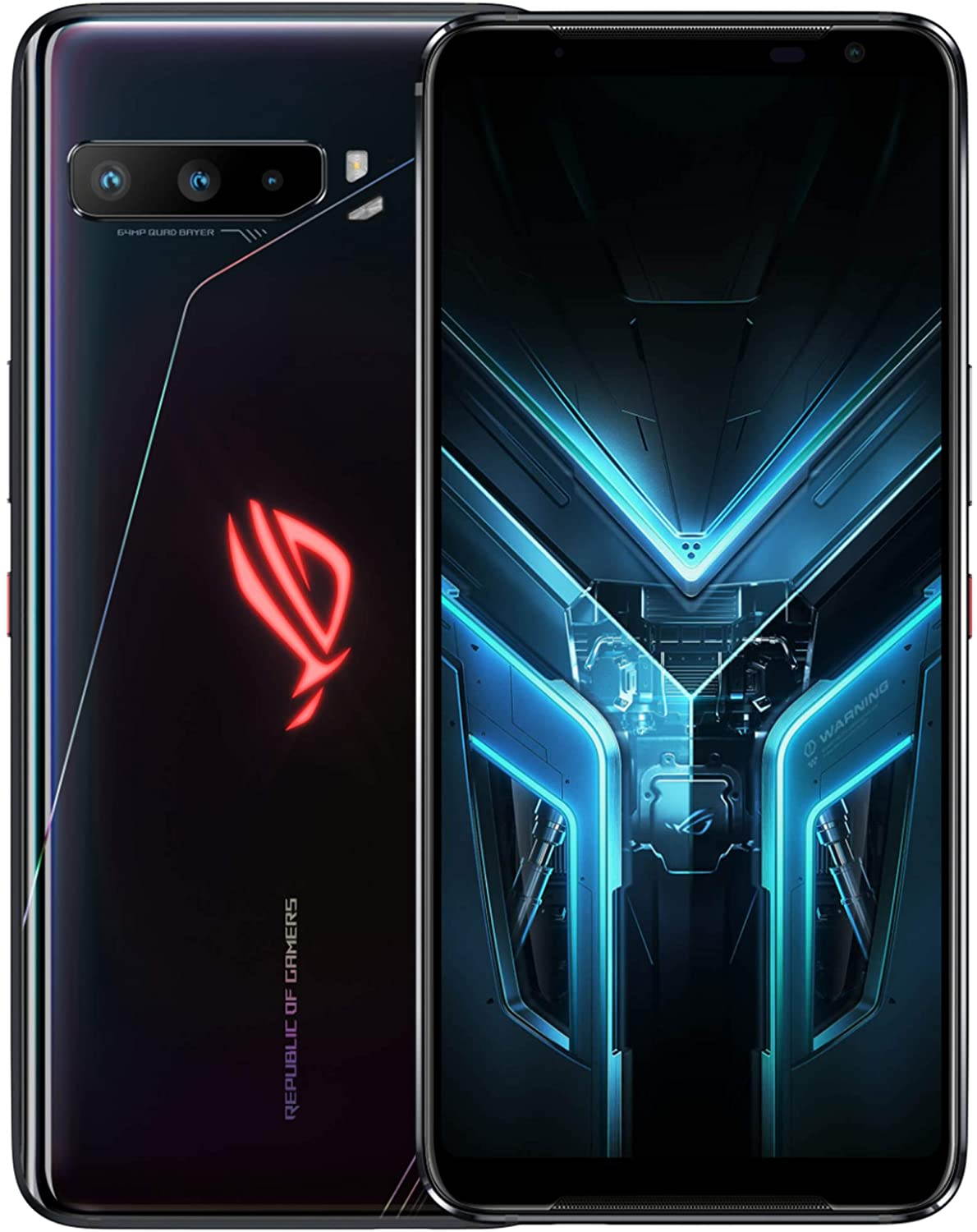 Original Global Rom Vesion ASUS ROG Phone 3 5G Snapdragon 865+ Game Phone RAM12GB/16GB ROM 128GB/256GB/512GB Dual Sim (GSM Only | No CDMA) Unlocked - Black