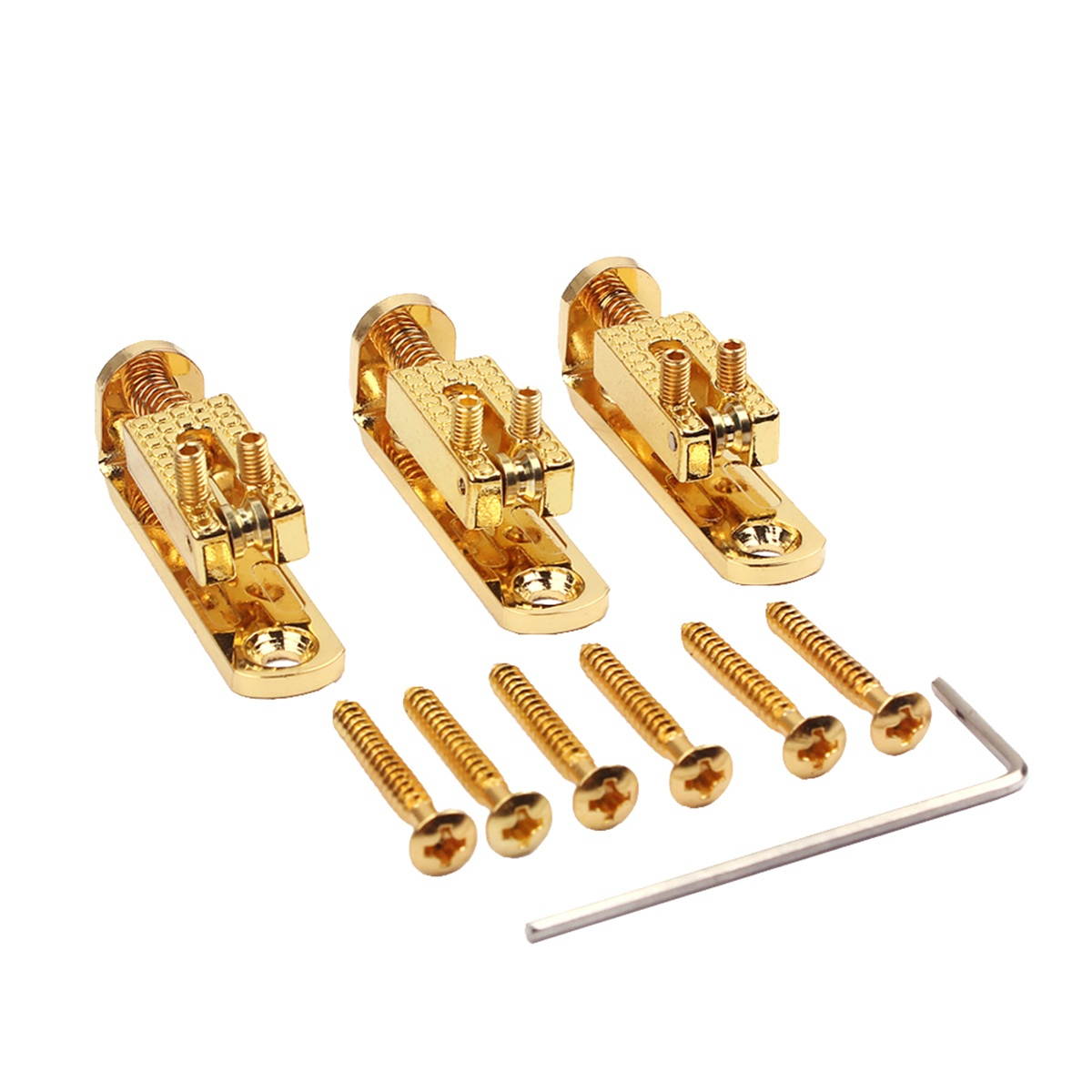 Guitar Parts Guitar Bridge for Bass Guitar (Golden)