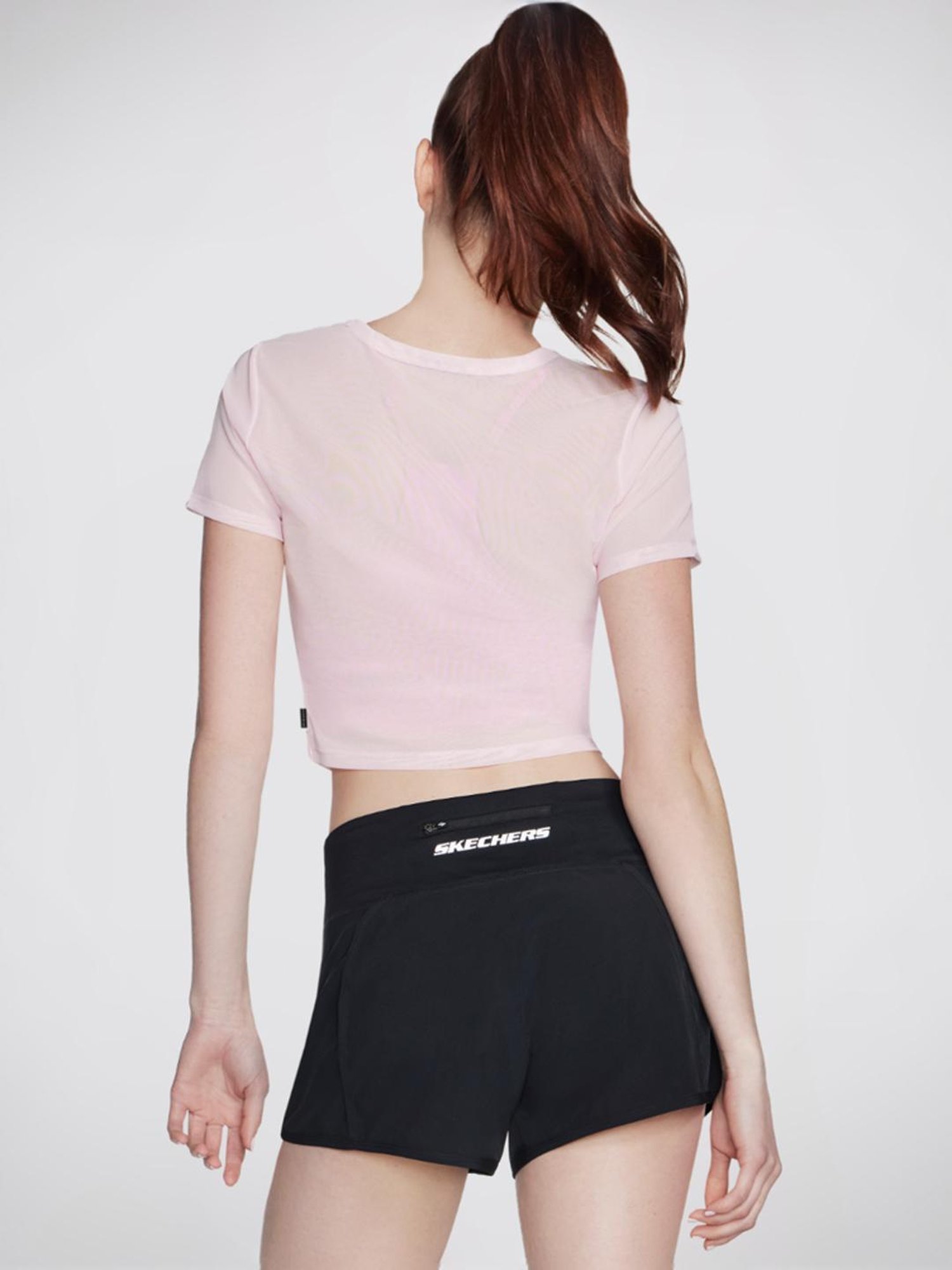 Skechers Pink Slim Fit Crop Top