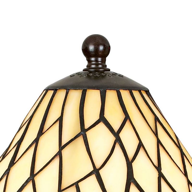 Robert Louis Tiffany Rustic Swing Arm Wall Lamp Bronze Plug-In Light Fixture Iron Vine Art Glass for Bedroom Bedside Living Room