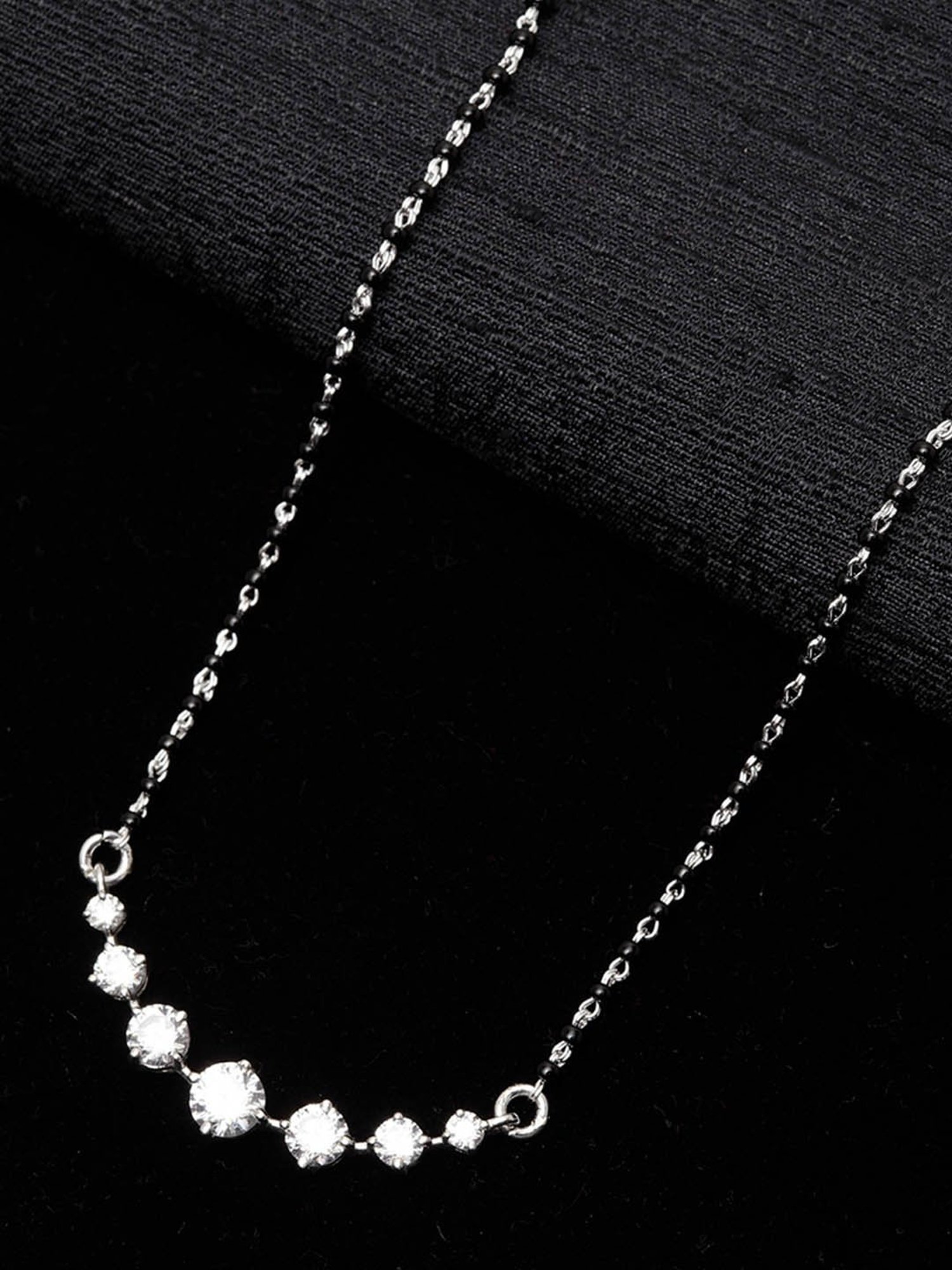 Clara 92.5 Sterling Silver Mangalsutra