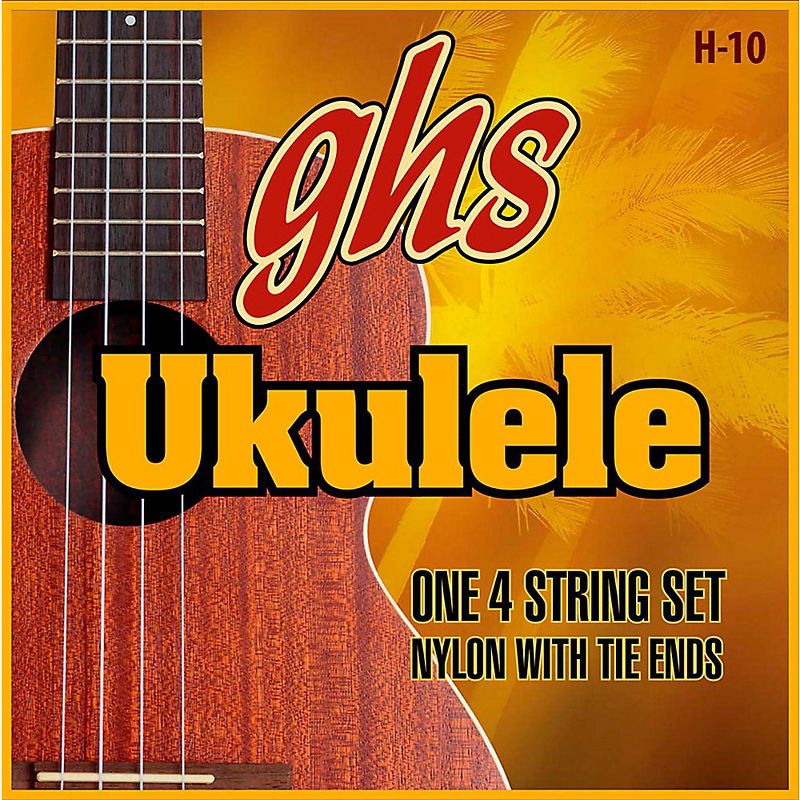 GHS H-10  Hawaiian Ukulele Black Nylon Strings