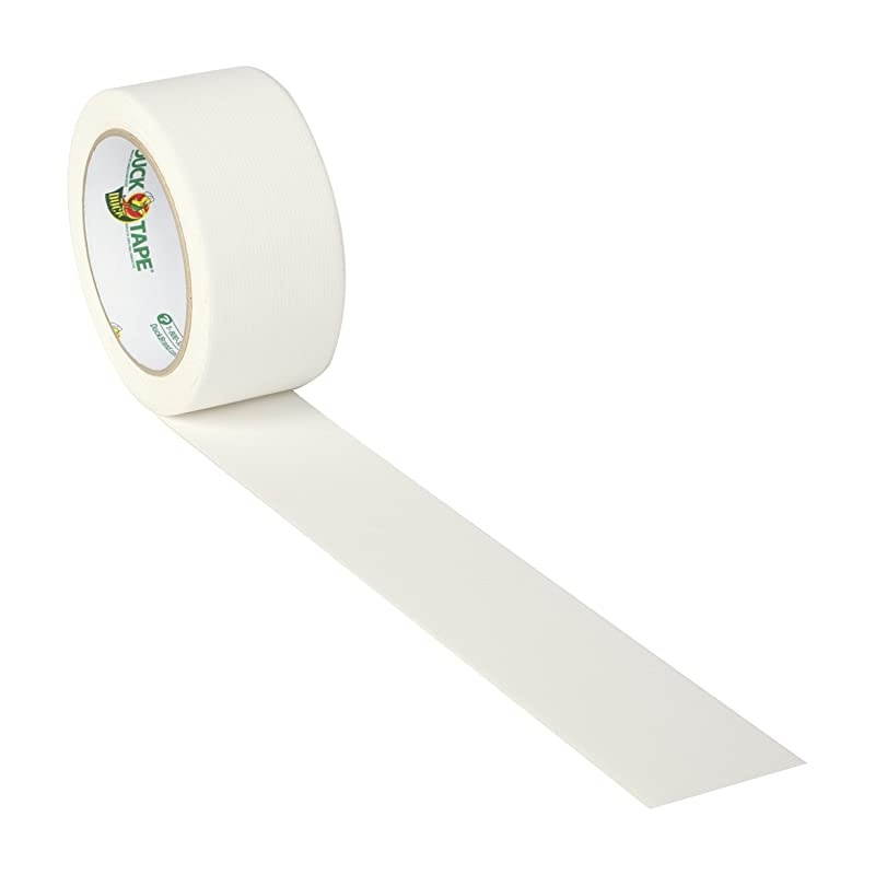 241745 Color Duct Tape Single Roll, 1.88 Inches x 55-Yards, White