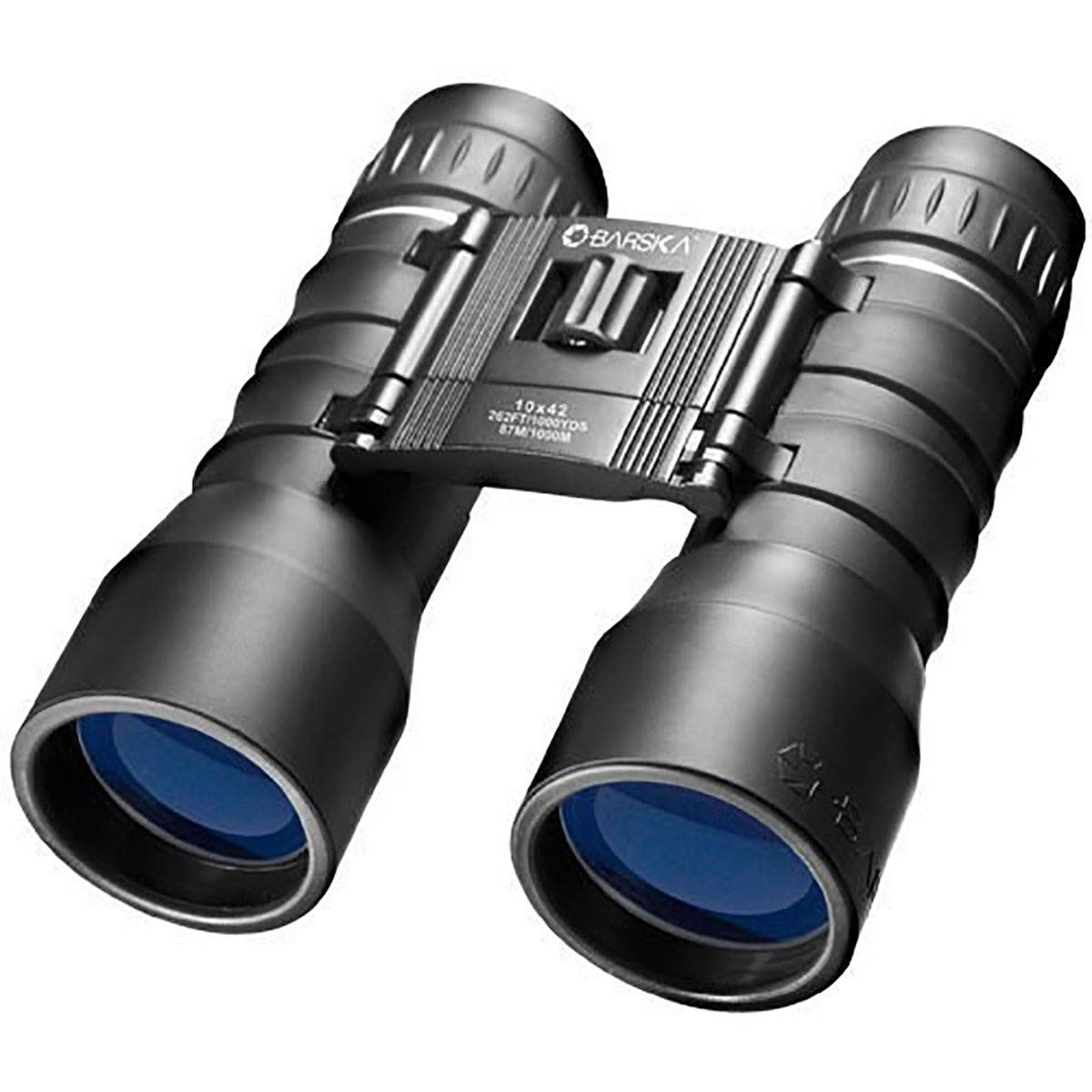 BARSKA AB11364 BARSKA 10X42 LUCID VIEW BLUE LENS COMPACT BINOCULARS-BLACK