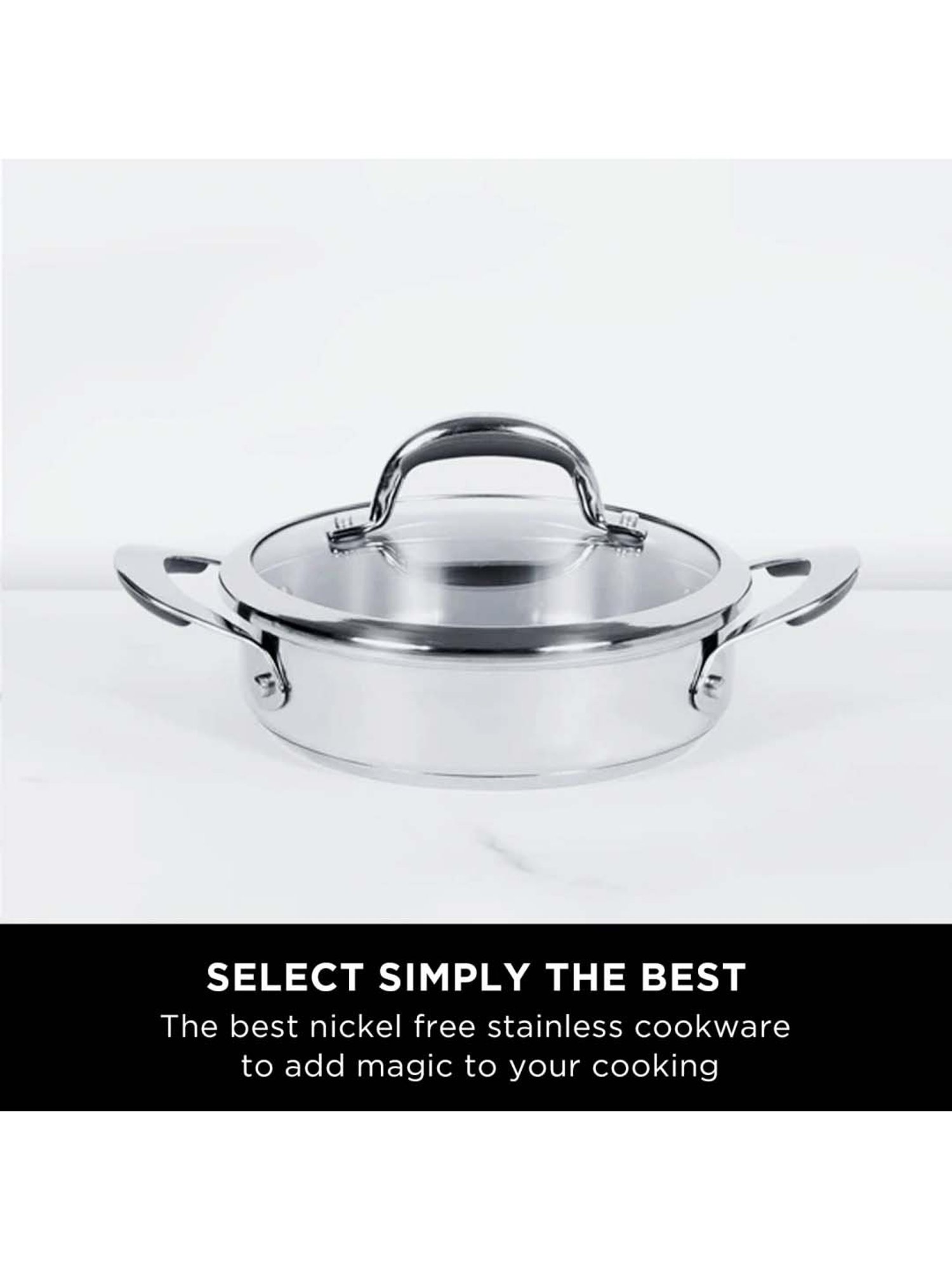 Meyer Select Stainless Steel Sauteuse 24cm (Induction & Gas Compatible)