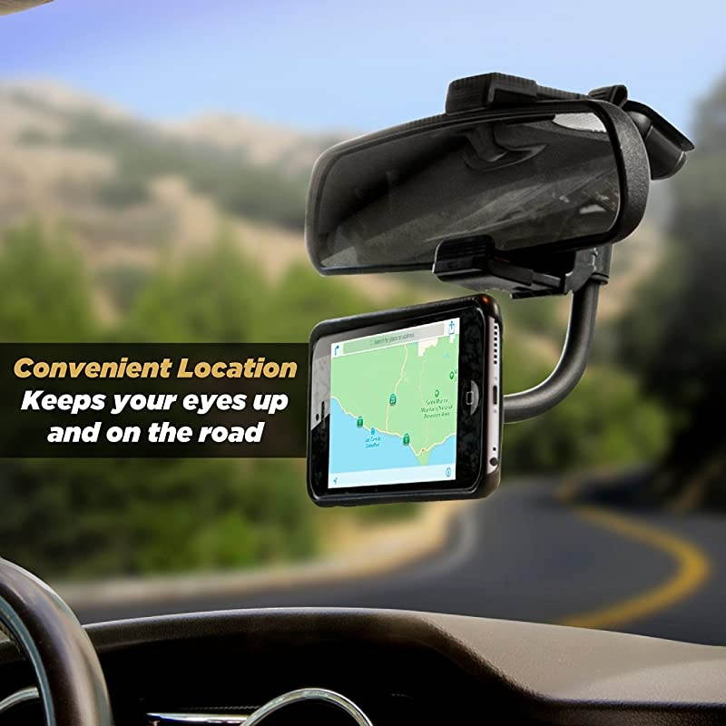 MAGRVMB MagicMount Magnetic RearView Mirror Mount Holder for Mobile Devices in Frustration Free Packaging Black