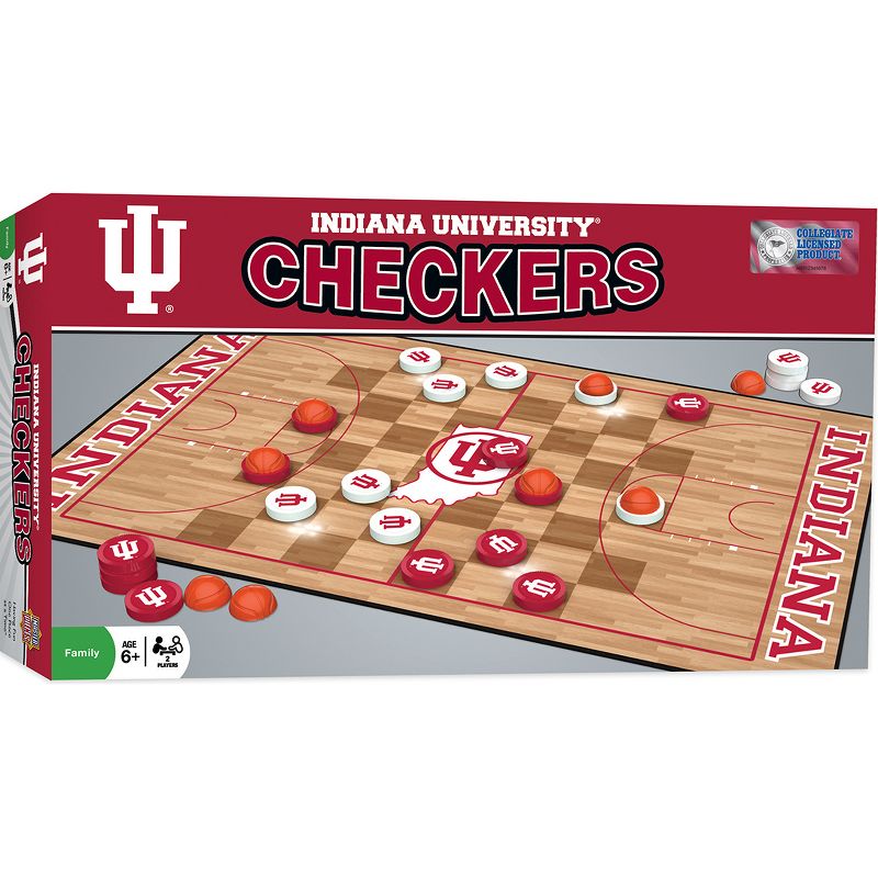 MasterPieces NCAA Indiana Basketball Checkers Board Game