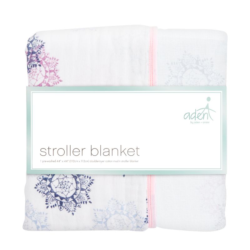 Aden by Aden + Anais Stroller Swaddle Blanket - Pretty Pink