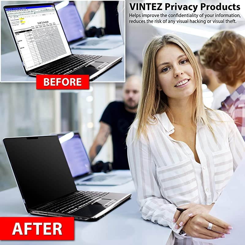 13.5 Inch - 3:2 Aspect Ratio - Removable Laptop Privacy Screen Filter for MS Surface Book 2 - Easy On/Off - Anti Scratch Protector