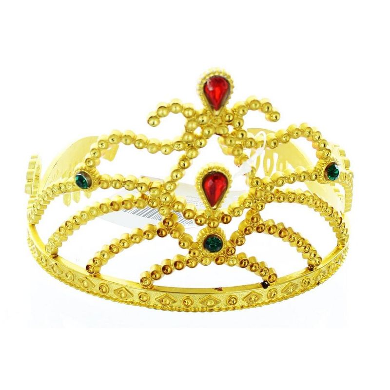 Forum Novelties Golden Costume Tiara With Colored Stones Child