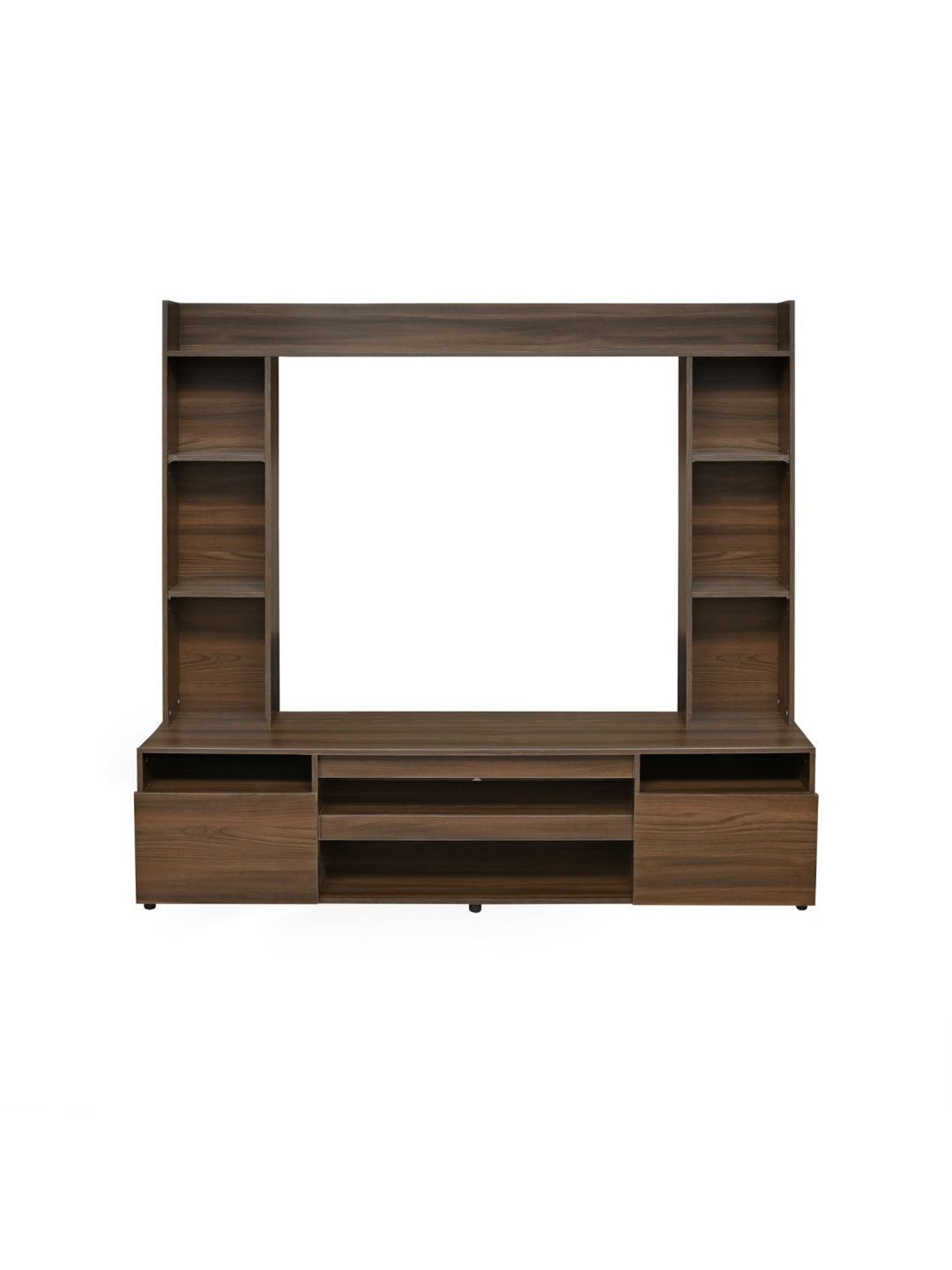 Nilkamal Cora White Engineered Wood TV Entertainment Unit with 2 Shelves