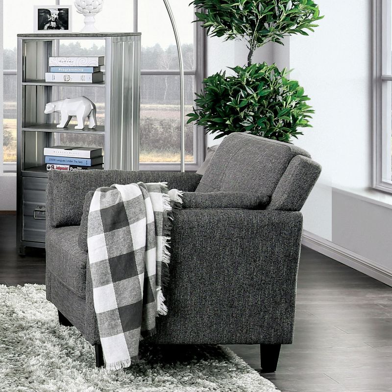 Veldrena Sofa Chair Gray - miBasics