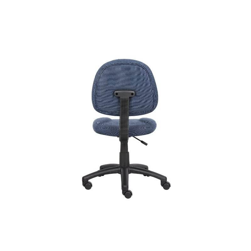 Perfect Posture Delux Fabric Task Chair without Arms in Blue