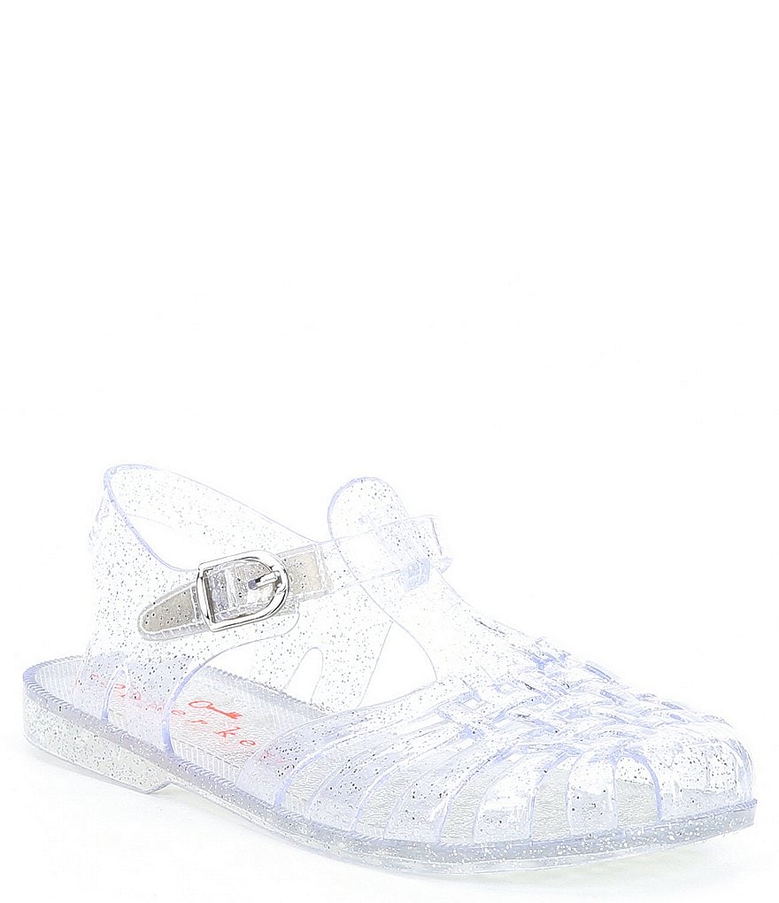 Copper Key Girls' Jelleee Fisherman Sparkle Jelly Sandals (Toddler)