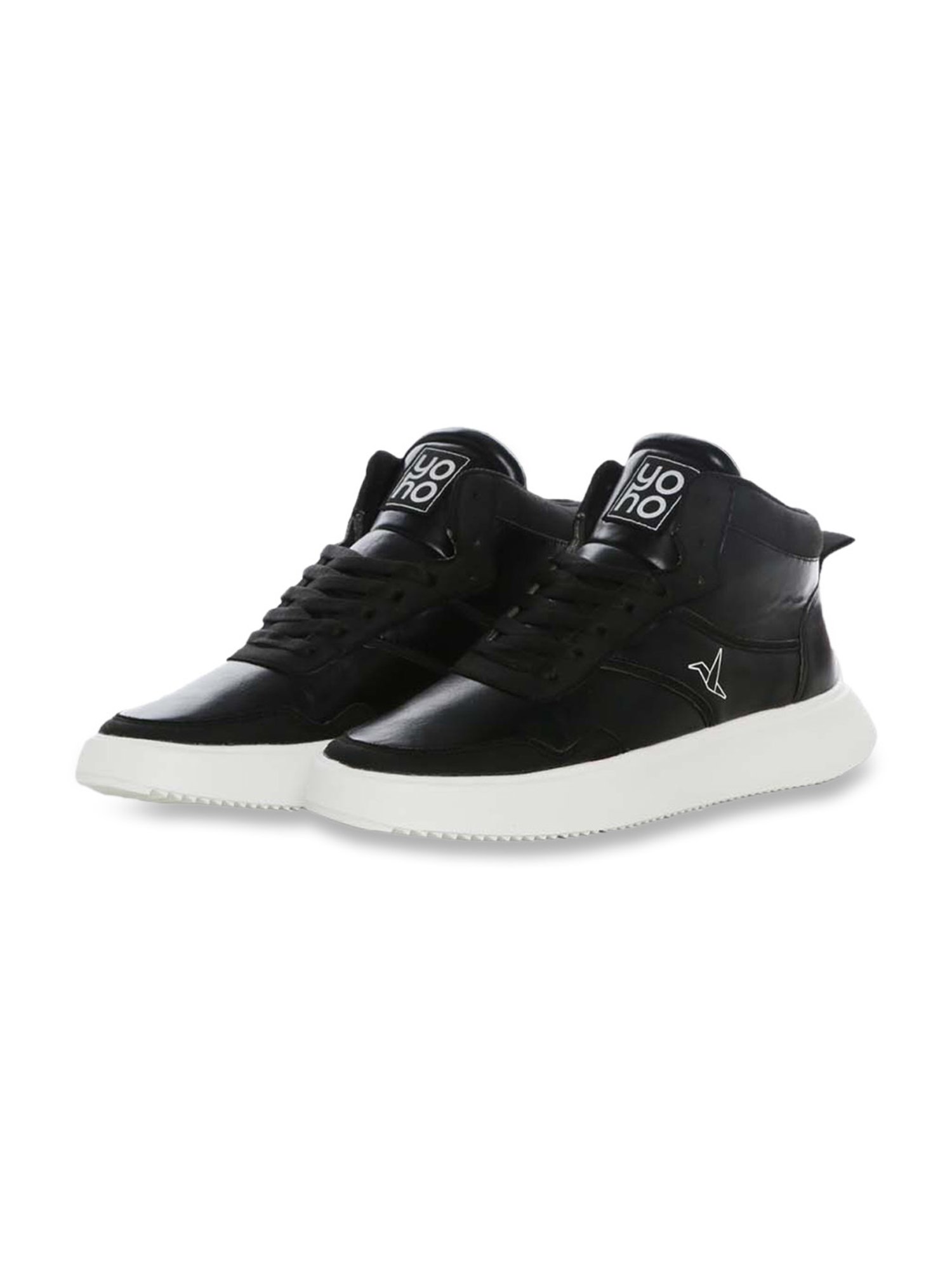 Yoho Men's Black Casual Sneakers
