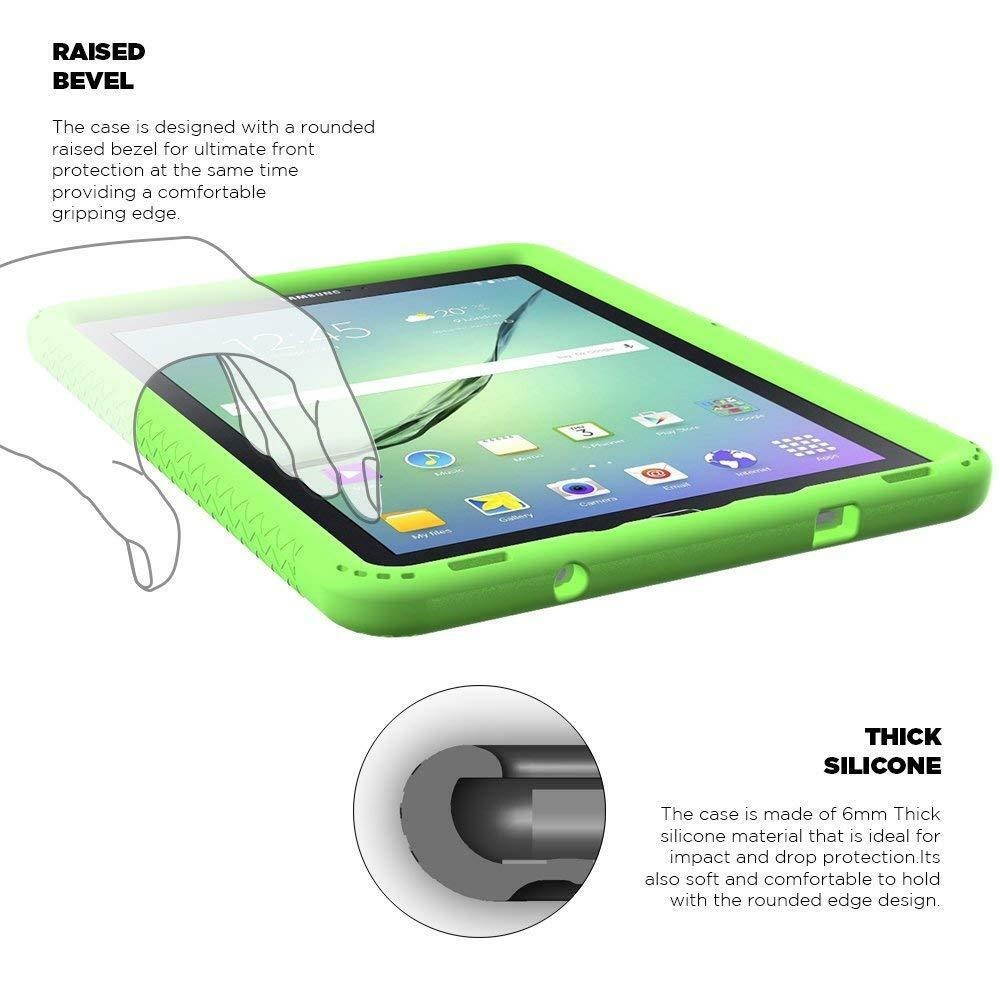 For Samsung Galaxy Tab A 9.7 Inch Tablet SM-T550 Silicone Cover Case Green