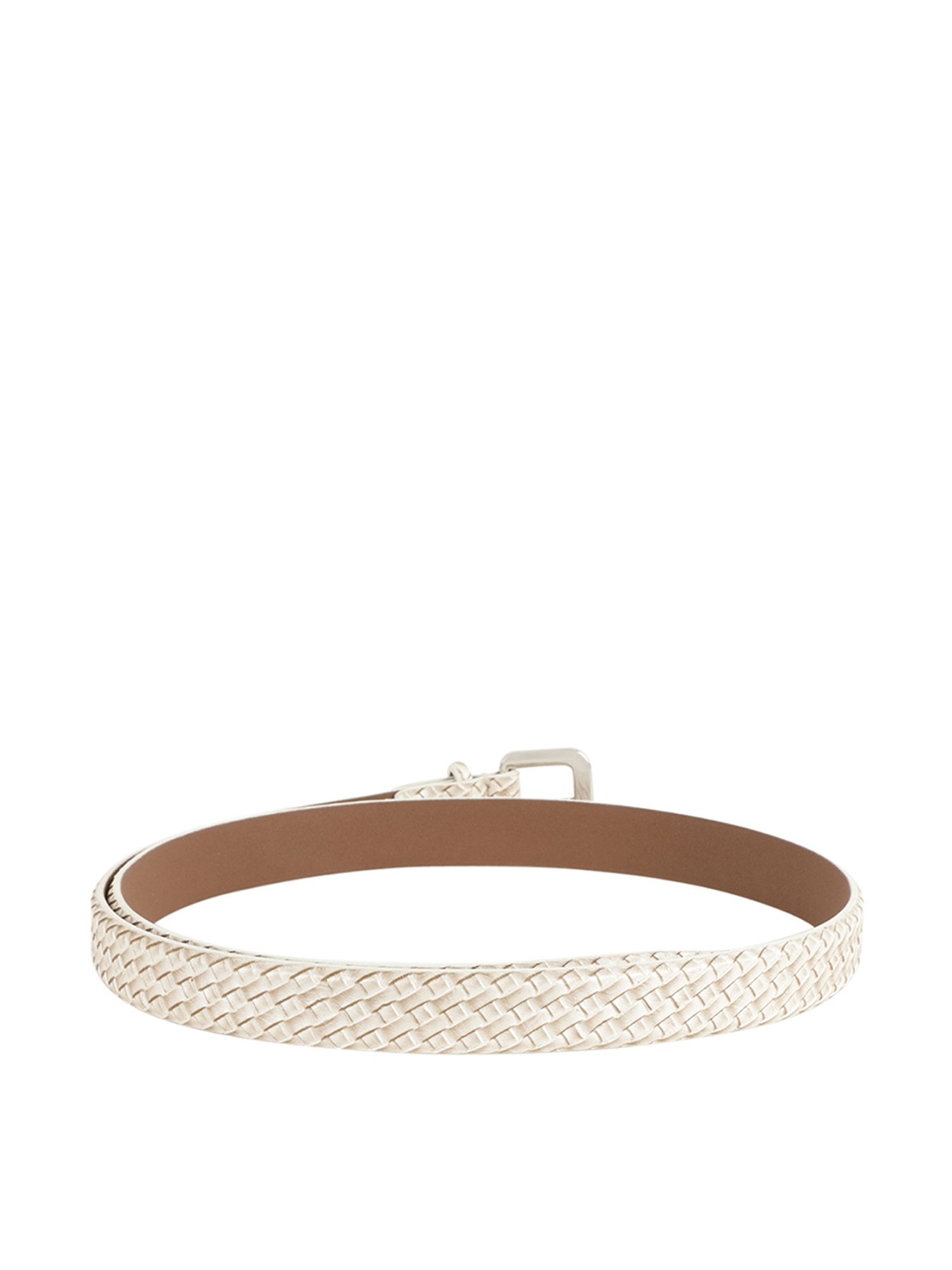 Alvaro Castagnino Beige Narrow Belt for Women