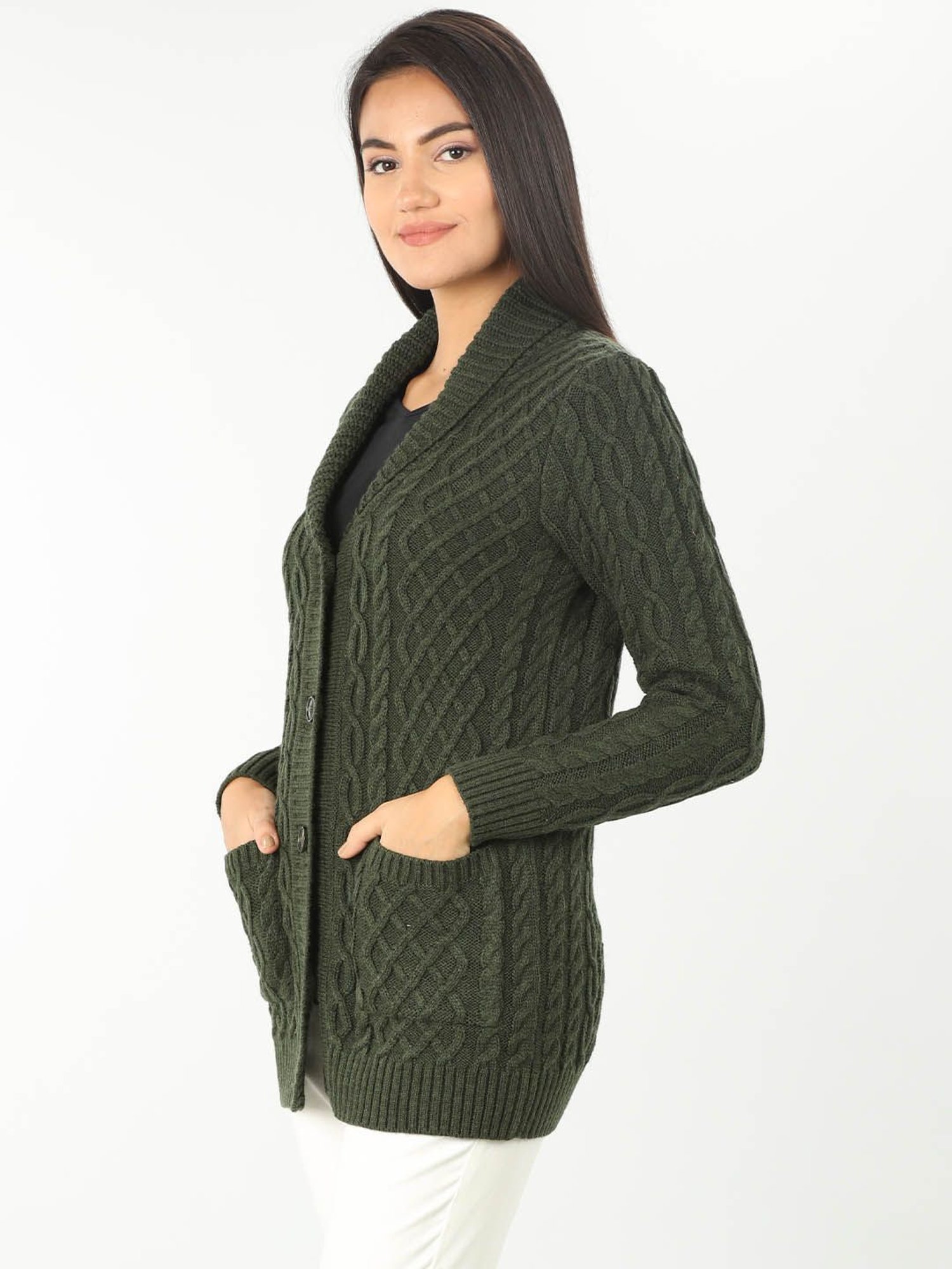Mustard Olive Cardigan