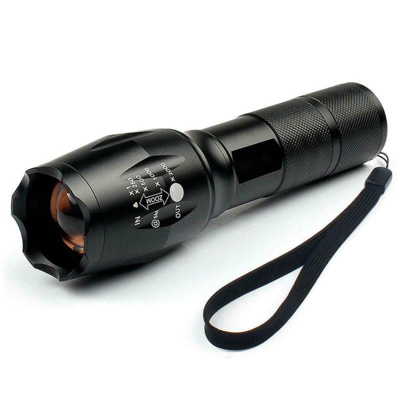 10000LM LED Zoom Flashlight 18650 Torch Zoom Lamp Super Light
