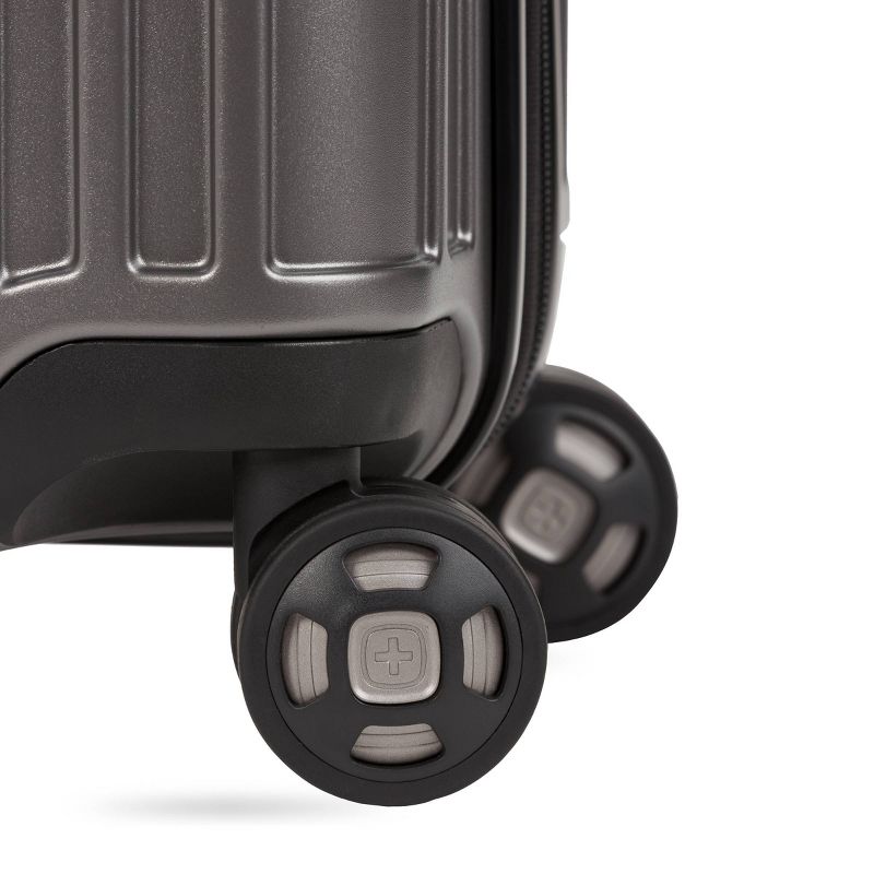 SWISSGEAR 20" Hardside Carry On Suitcase - Gun Metal