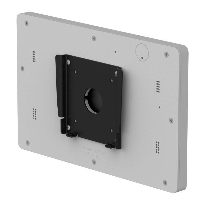 VidaMount Light Grey Enclosure and Fixed VESA Slim Wall Mount [Bundle] compatible with Samsung Galaxy Tab A 10.5