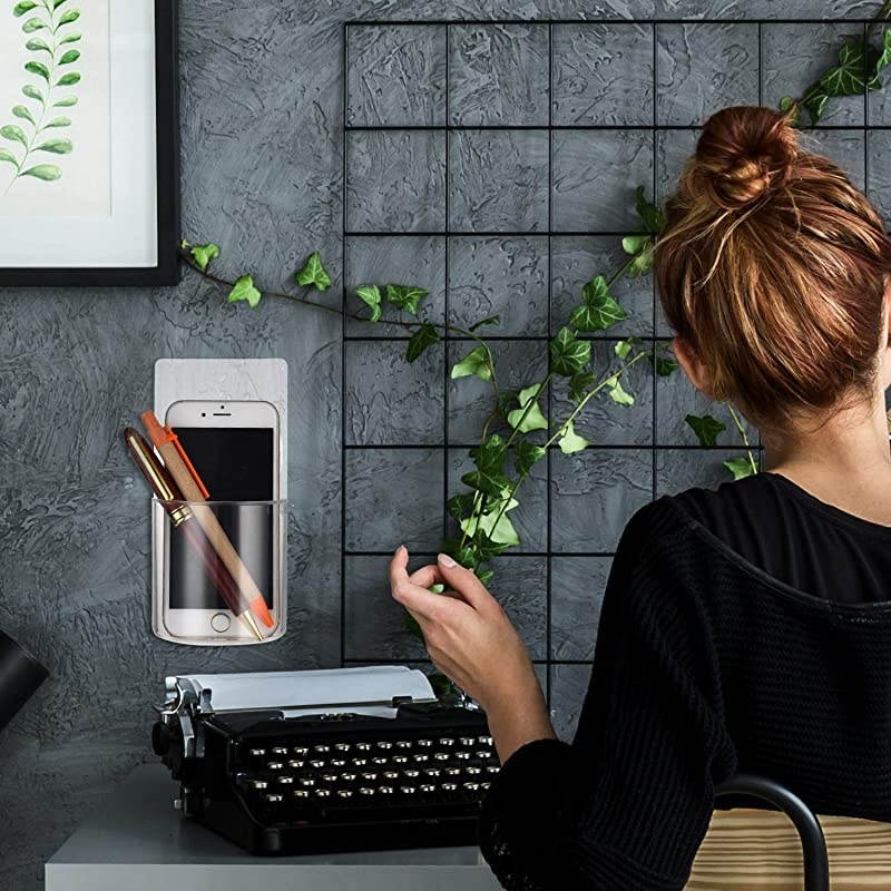 Pack Wall Mount Organizer Storage Box Transparent Remote Control Holder Convenient Acrylic Media Organizer