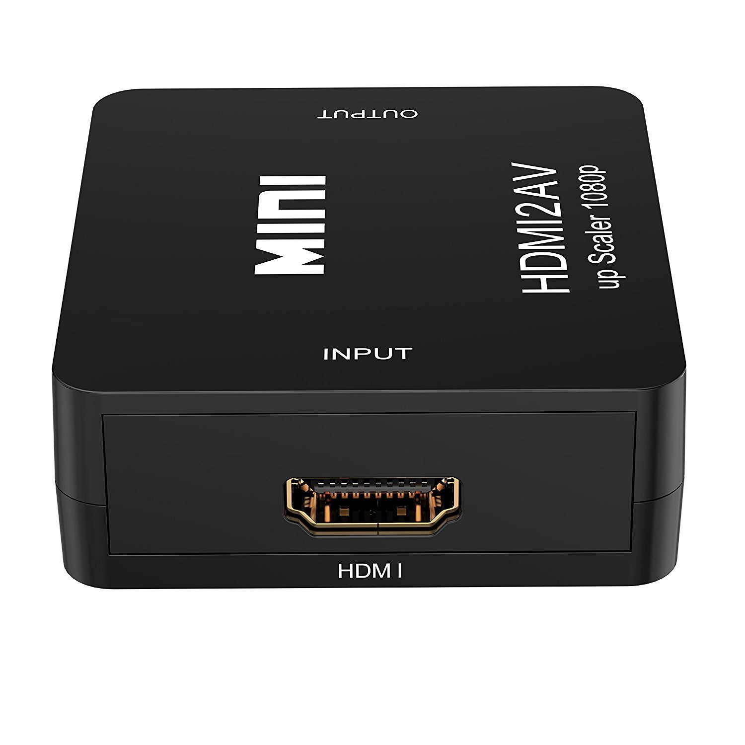 Wanmingtek HDMI to RCA- 1080P HDMI to AV 3RCA CVBs Composite Video Audio Converter Adapter Supporting PAL/NTSC with USB Charge Cable  (Black)