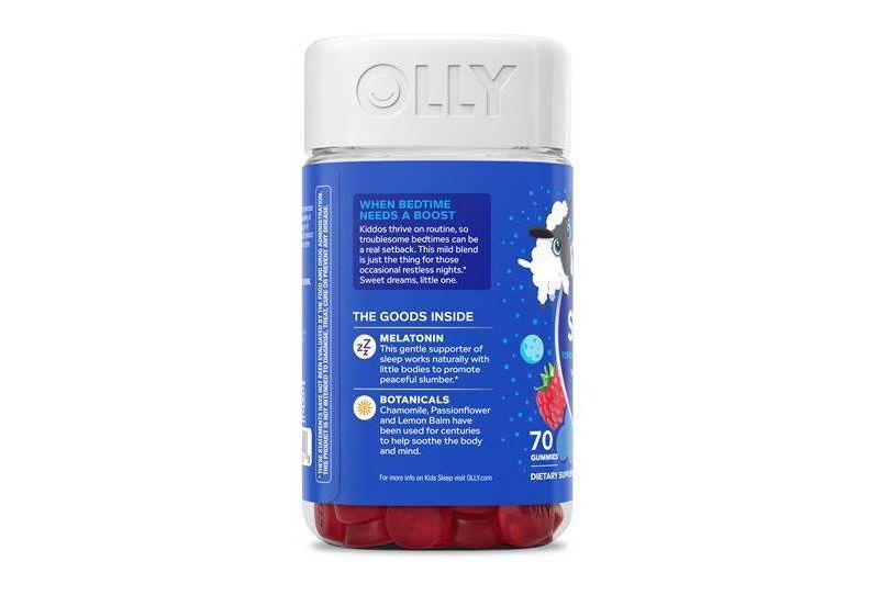 OLLY Kids 0.5 Melatonin Sleep Support Gummies - Raspberry - 70ct
