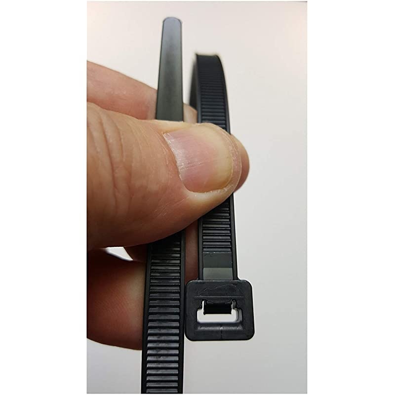 Duty Cable Zip Ties Durable strong nylon tie wraps 120 LB Tensile Strength 9 Inch 100 Pack UV Black