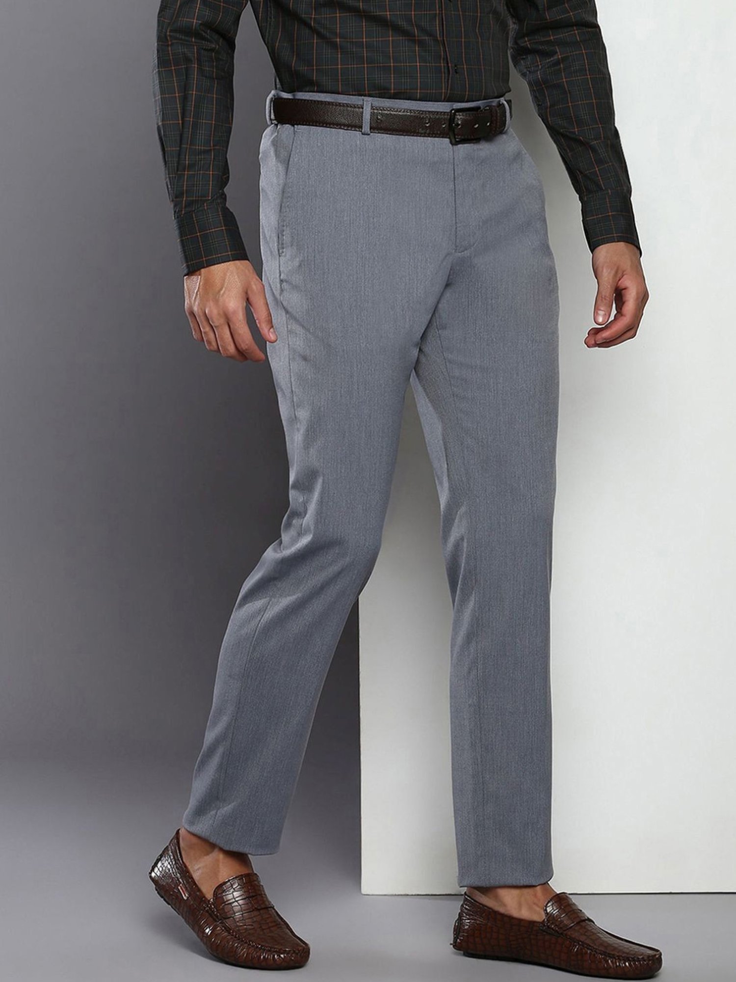 Tommy Hilfiger Light Grey Regular Fit Trousers