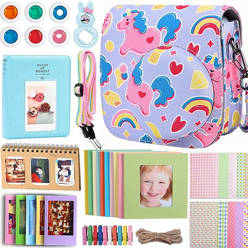 Accessories Compatible with Fujifilm Instax Mini 9/8 / 8+ Instant Film Camera, Bundle Pack Include Album, Filters, Strap & Other Accessories.