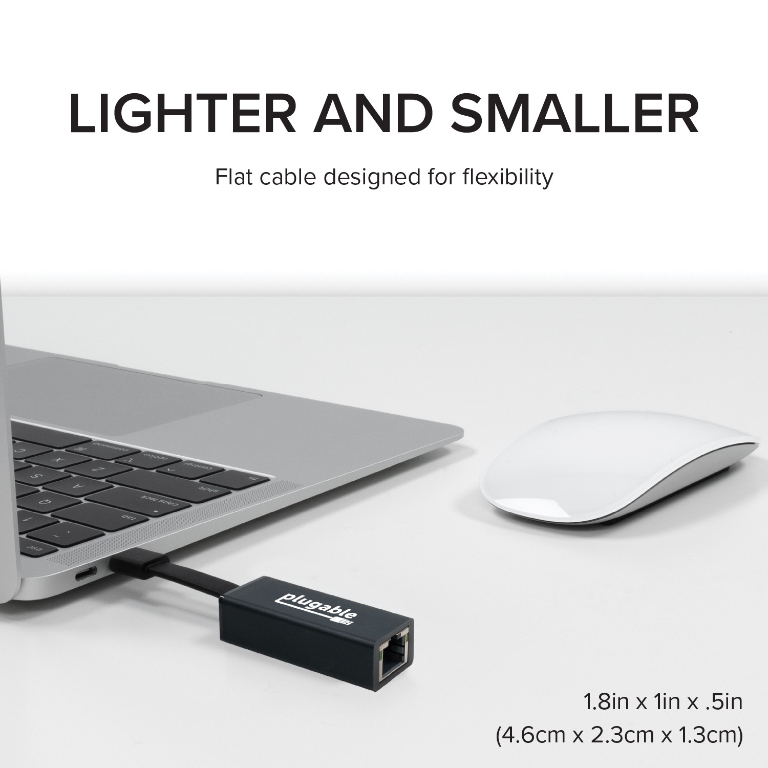 Plugable USB C to Ethernet Adapter, Fast and Reliable Gigabit Speed, Thunderbolt 3 to Ethernet Adapter Compatible with MacBook Pro, Windows, macOS, and ChromeOS