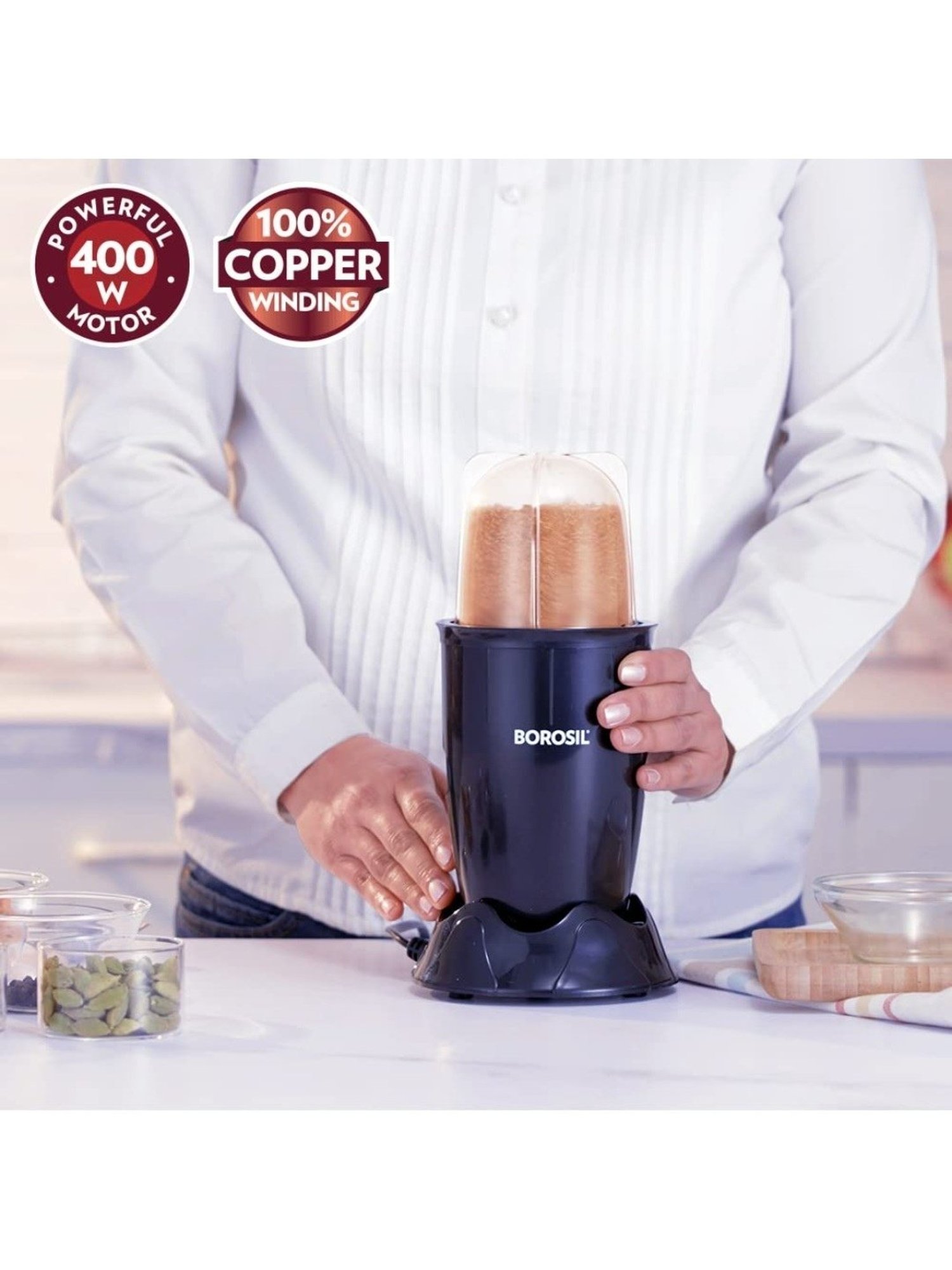 BLACK+DECKER BXCJ0101IN Citrus Juicer 30 Watt 1L (White)