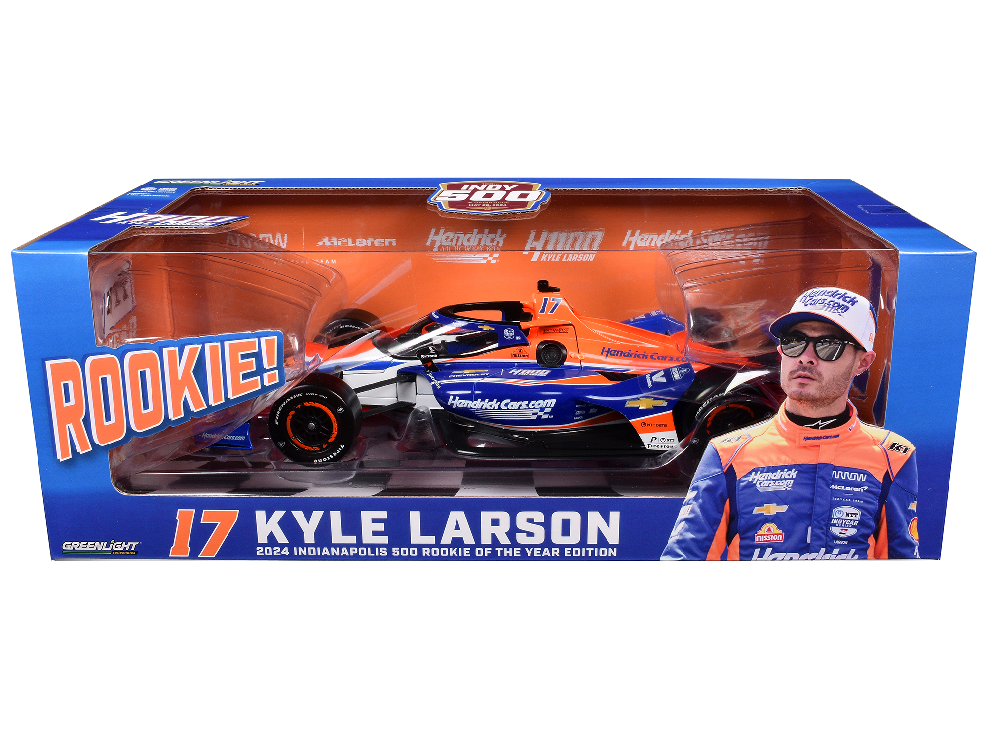 Dallara IndyCar #27 Kyle Kirkwood "AutoNation" Andretti Autosport "NTT IndyCar Series" (2024) 1/18 Diecast Model Car by Greenlight
