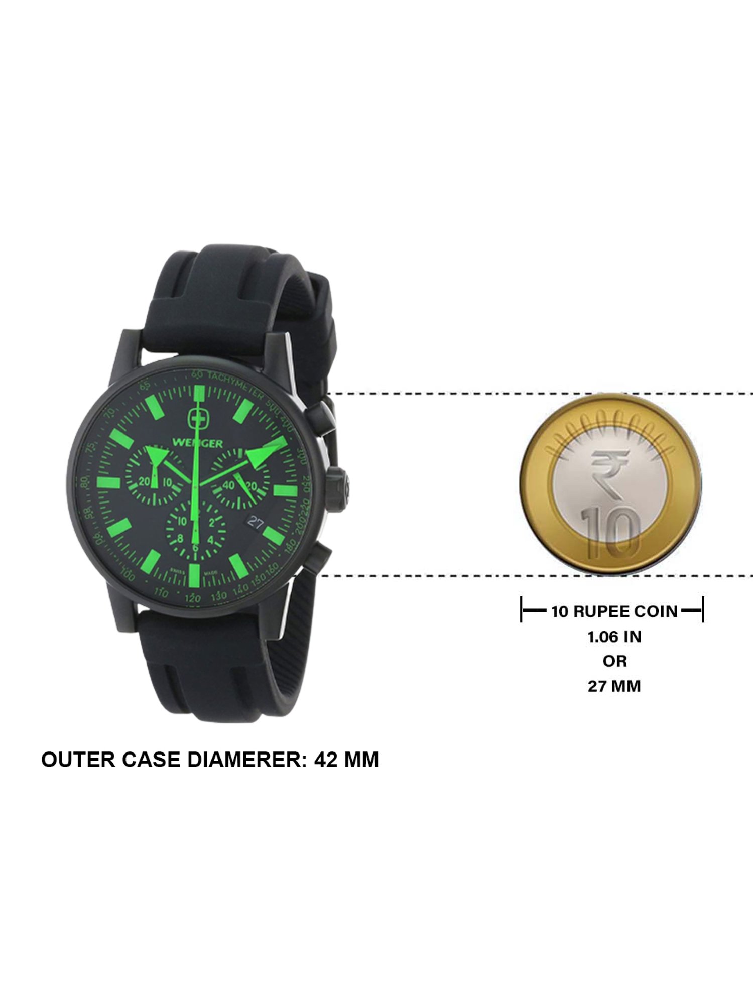 Wenger 70891 Commando Raid Chronograph Swiss Made Watch for Men