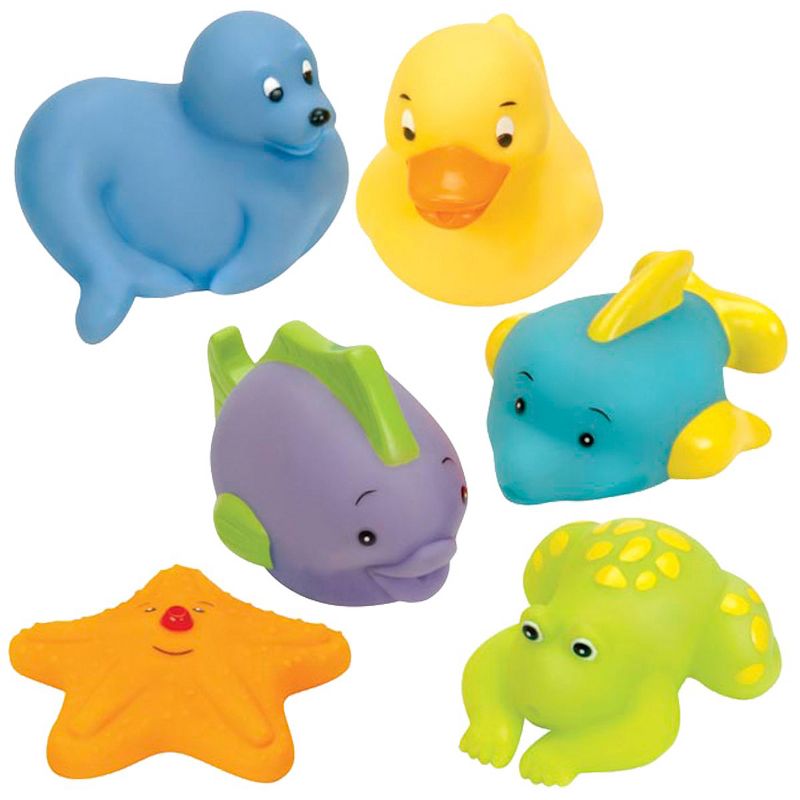 Battat My Bath Buddies Squeeze Toys  - Set of 17