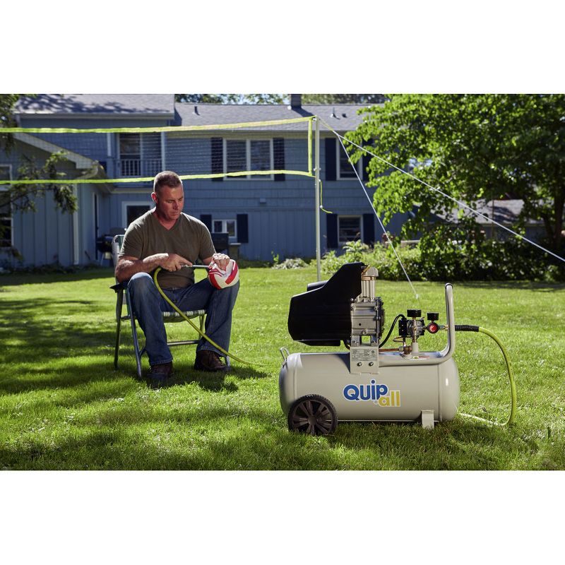 Quipall 8-2 2 HP 8 Gallon Oil Free Hotdog Air Compressor