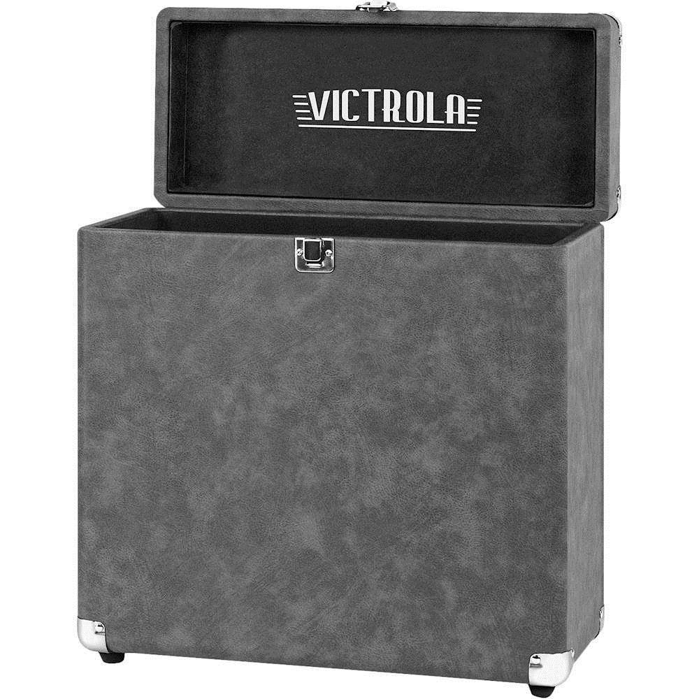 Victrola - Storage Case for Vinyl Turntable Records - Gray
