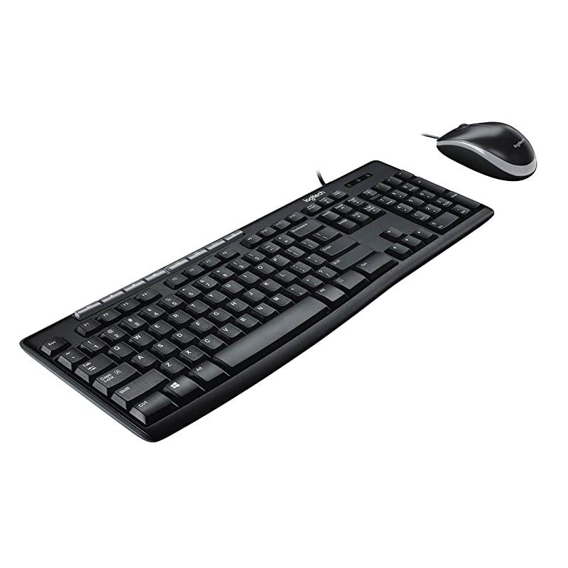 Media Combo MK200 Full-Size Keyboard and High-Definition Optical Mouse