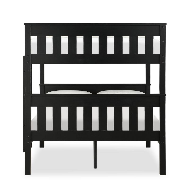 Dolan Full over Full Bunk Bed with USB Port Black - Dorel Living