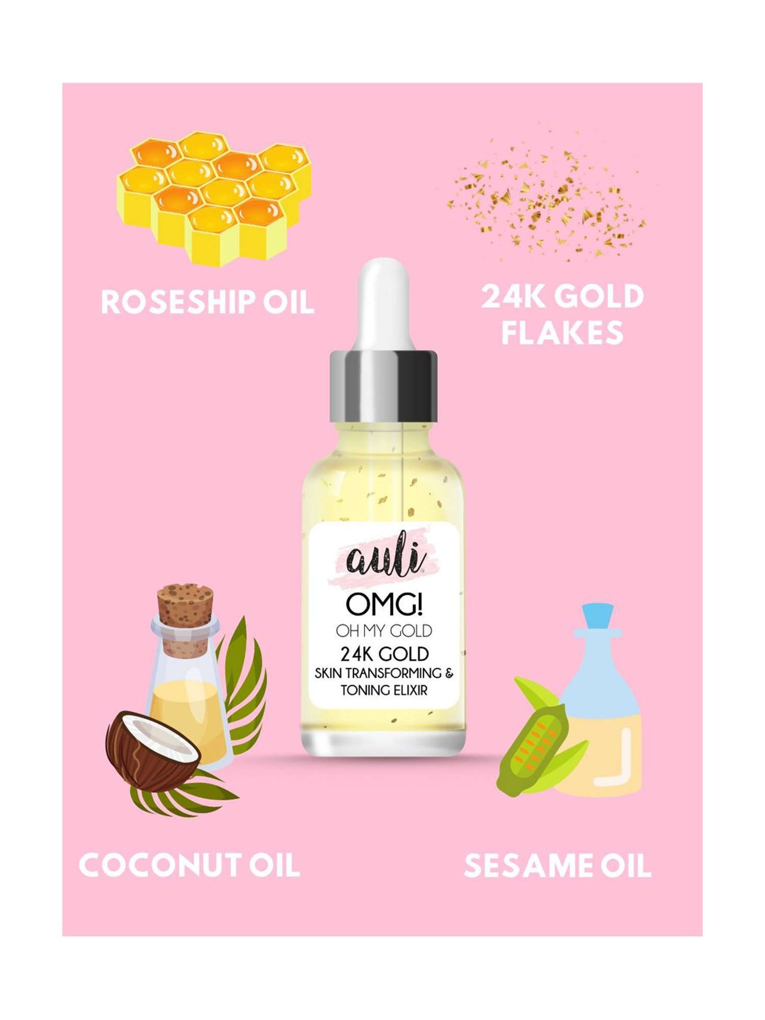 AULI Omg 24K Gold Serum - 30 ml