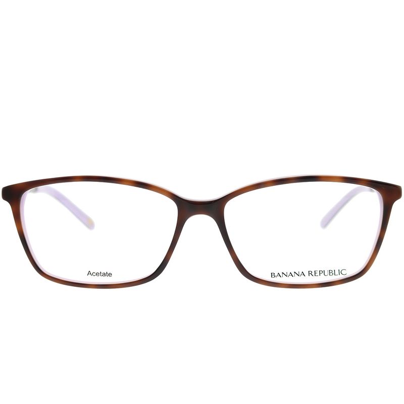 Banana Republic  DX1 Unisex Rectangle Eyeglasses Havana Violet 53mm