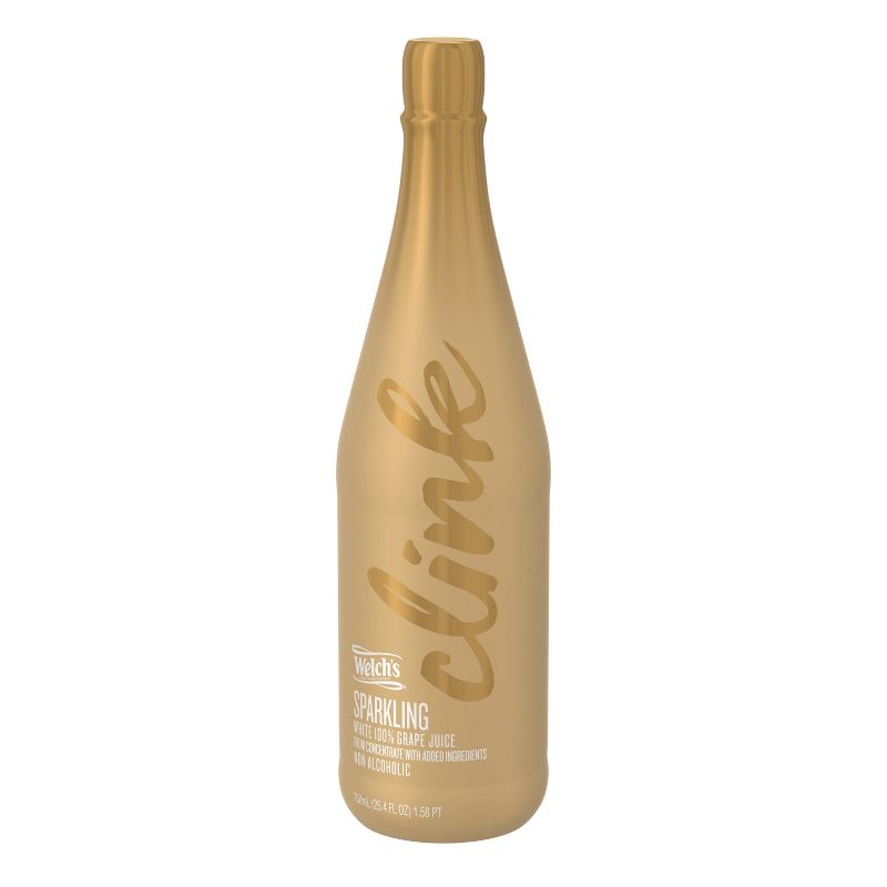 Welch's Sparkling White Grape 100% Juice - 25.4 fl oz Glass Bottle