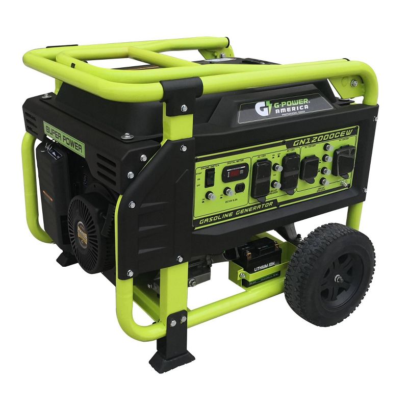 WEN PC1123 100ft 12-Gauge Heavy-Duty SJTW Outdoor 12/3 Extension Cord w/ 5-15R Light-Up Outlet