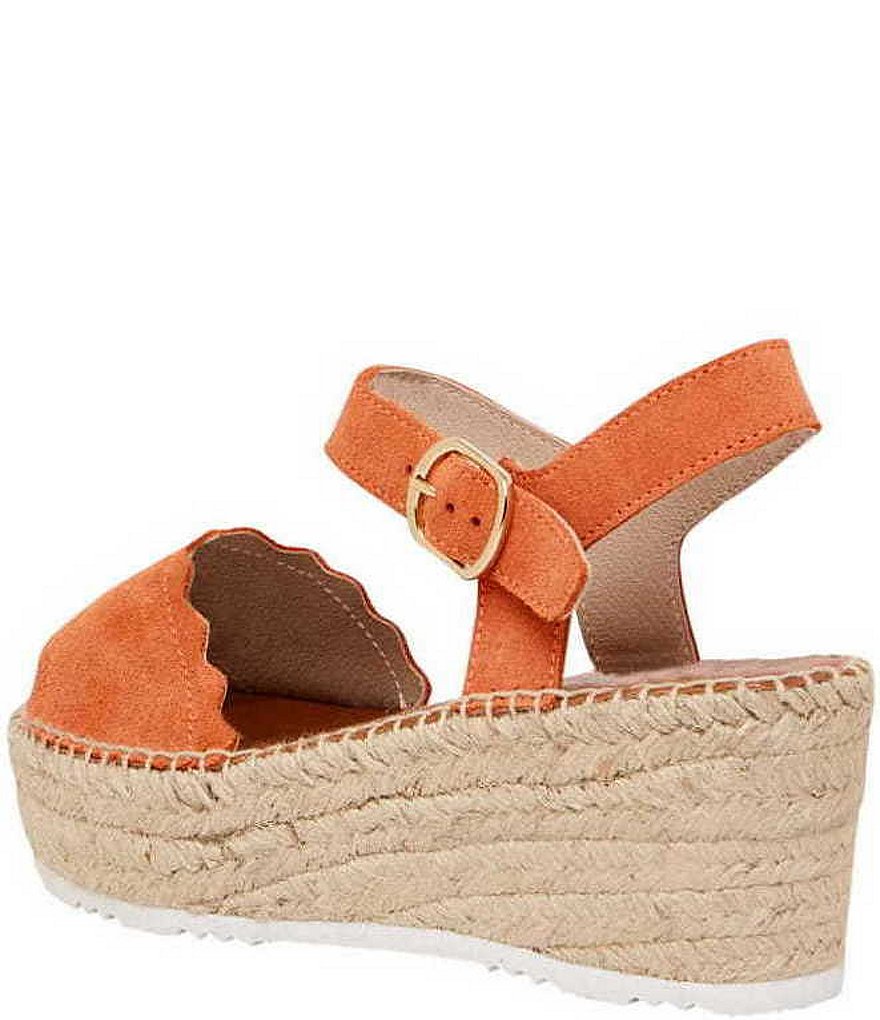 Andre Assous Cacia Suede Espadrille Wedge Sandals