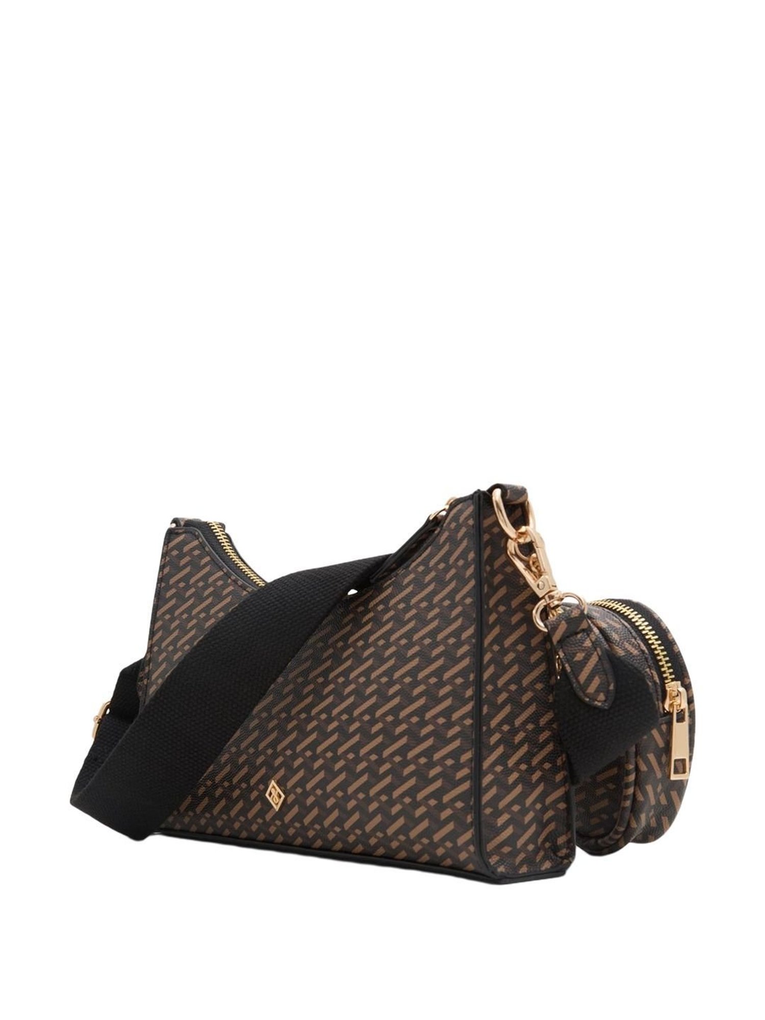 Call It Spring Brown Printed Small Sling Handbag