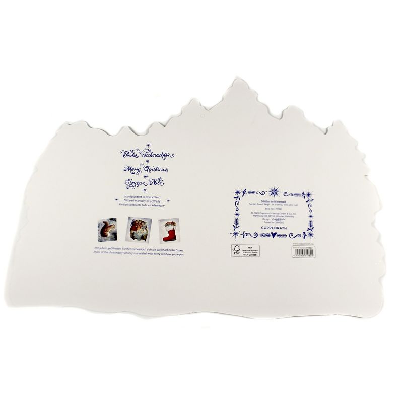 Christmas 12.0" Santas Forest Sleigh Advent Calendar Victorian  -  Advent Calendar