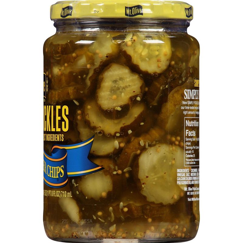 Mt. Olive Simply Pickles Bread & Butter Chips - 24 fl oz