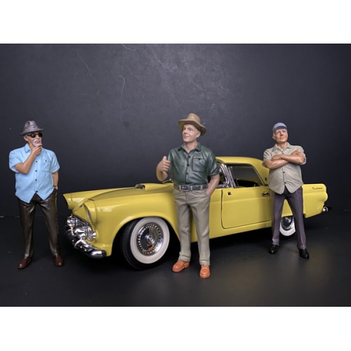 "Weekend Car Show" 8 piece Figurine Set for 1/18 Scale Models by American Diorama